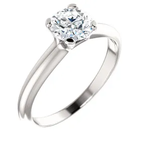 14K White Gold Forever One™ Moissanite Solitaire Engagement Ring