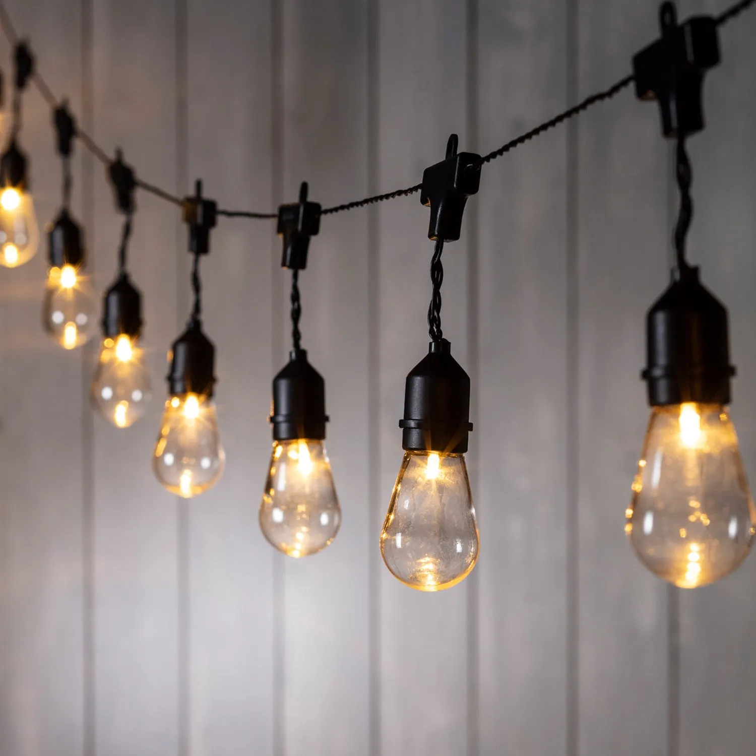 15 Drop Bulb Battery Festoon Lights