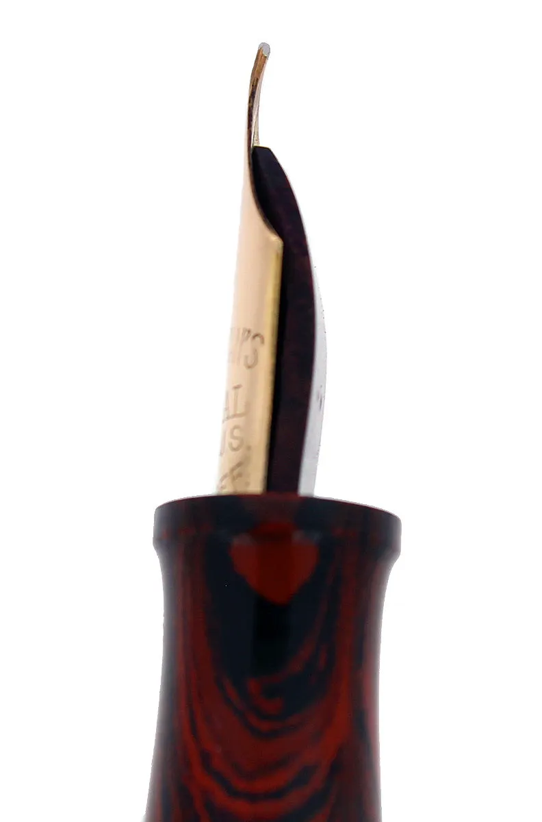 1920S WATERMAN 52V RIPPLE RIPPLE M-BBB 2.12MM FLEX NIB FOUNTAIN PEN RESTORED