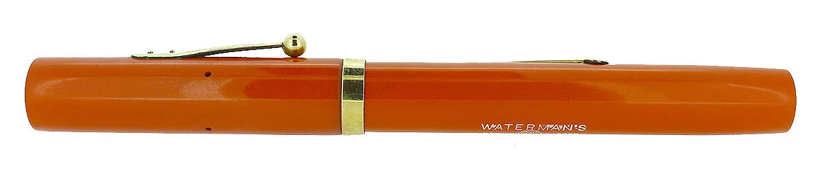 1920s WATERMAN #56 CARDINAL RED HARD RUBBER FOUNTAIN PEN RESTORED