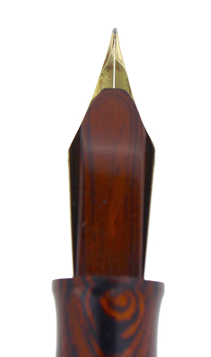 1920S WATERMAN #7 RED RIPPLE PINK KEYHOLE NIB XF - BBB NIB FOUNTAIN PEN RESTORED