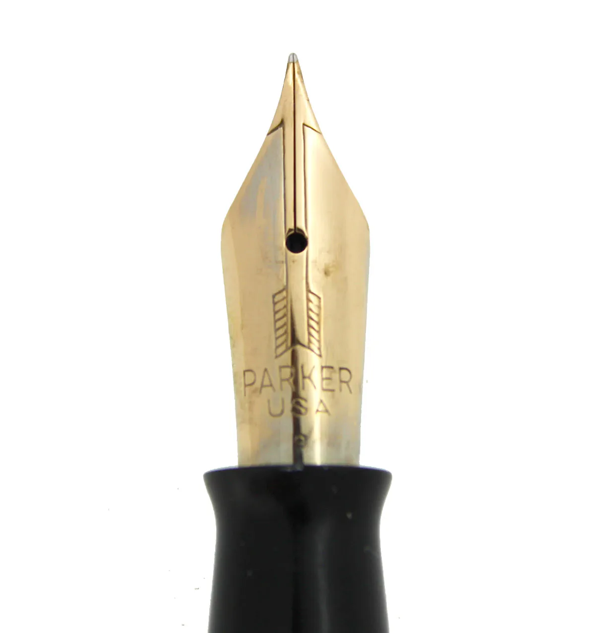 1939 PARKER VACUMATIC GOLDEN PEARL DOUBLE JEWEL LONG MAJOR FOUNTAIN PEN RESTORED