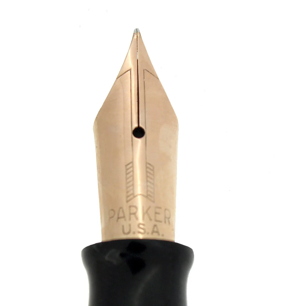 1942 PARKER EMERALD PEARL VACUMATIC MAJOR FOUNTAIN PEN XF-B FLEX NIB RESTORED