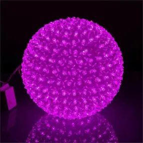 300 LED Florescent Xmas Party Decorative Flower Ball Lamp Light - Fushia