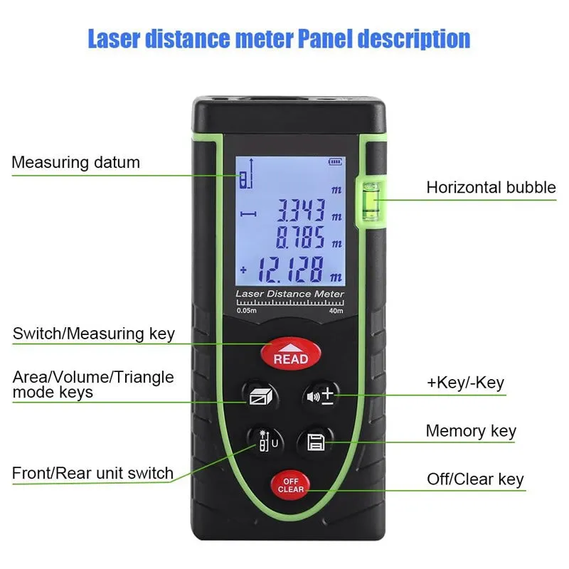 40M Hand-Held Laser Distance Meter Tlaser005