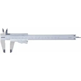 Accud Caliper Vernier 0-200Mm 0.05Mm Acc S/Steel Thumb Clamp