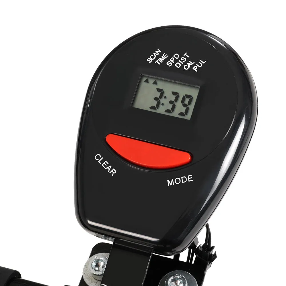 Adjustable Spin Bike w/ LCD Monitor & Padded Seat - Everfit