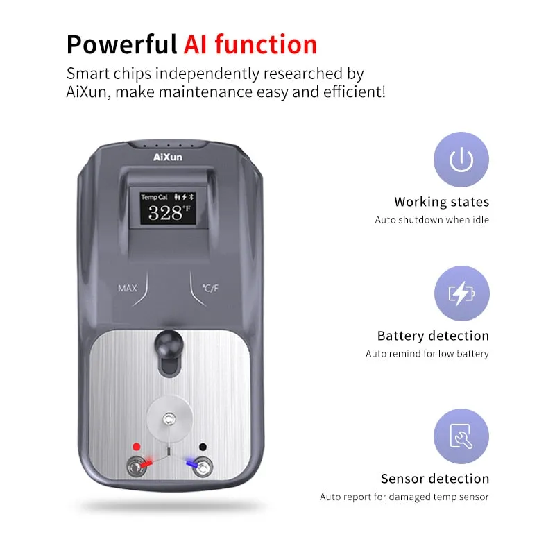 Aixun DT01 Digital Thermometer Soldering Iron Head Air Gun Curve Record Temperature Automatic Calibration Tools Sets