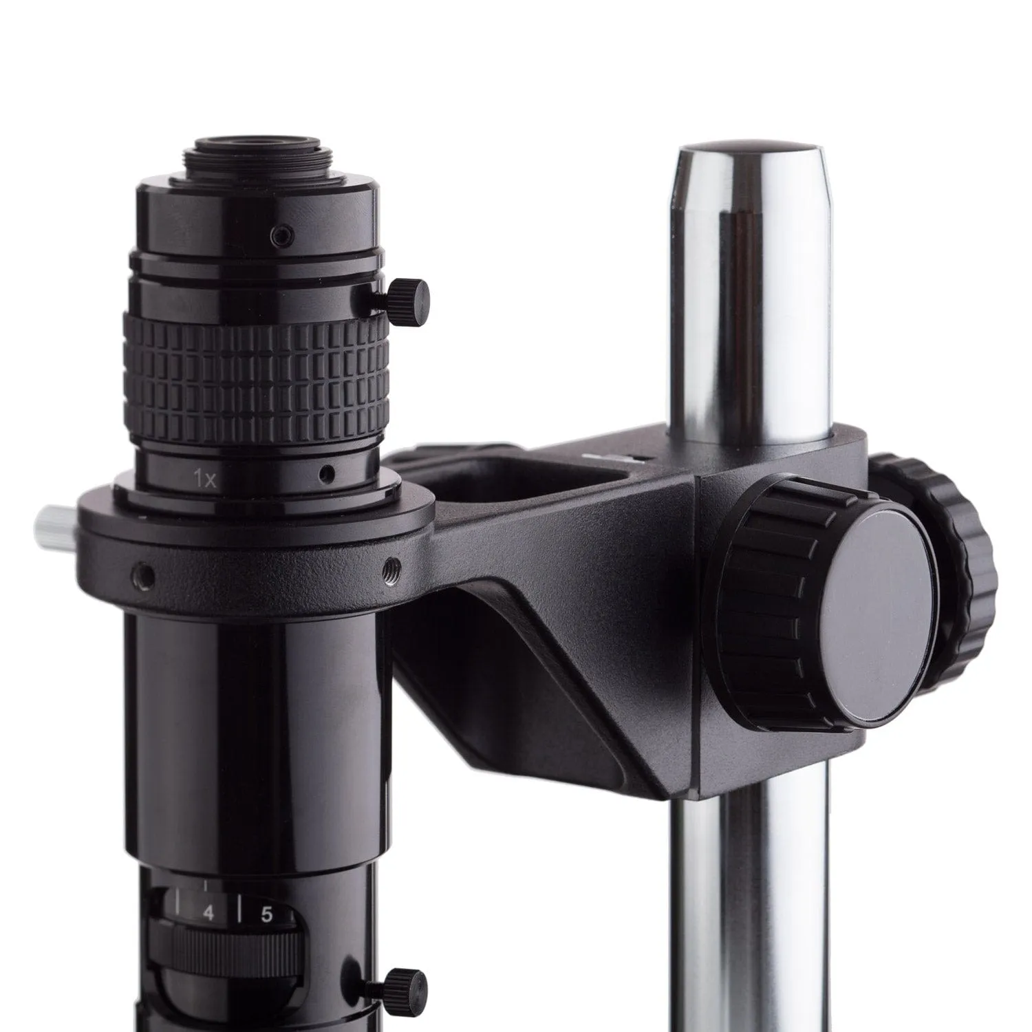 AmScope H1000 Series Wide-zoom Inspection Monocular Stereo Microscope 0.83X-10X Magnification on Pillar Stand
