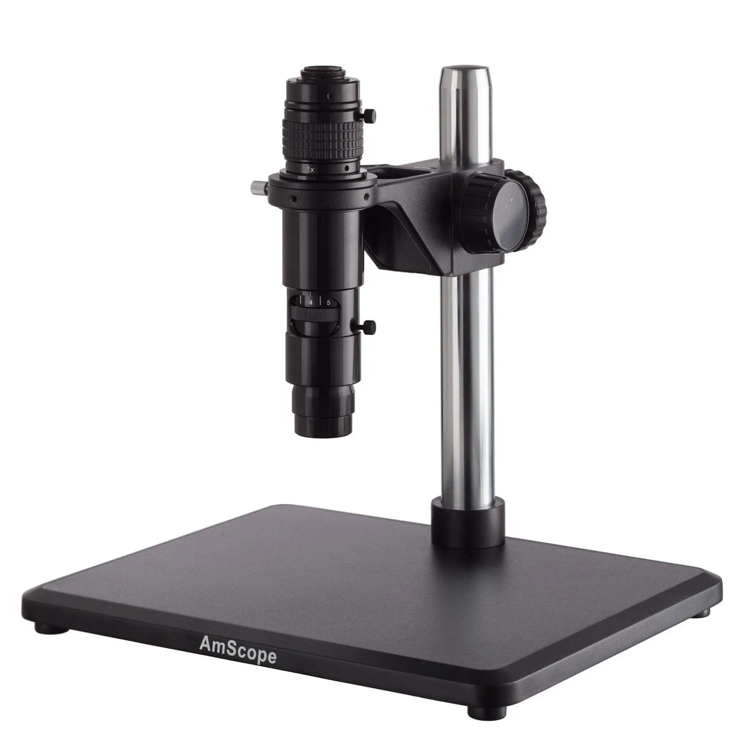 AmScope H1000 Series Wide-zoom Inspection Monocular Stereo Microscope 0.83X-10X Magnification on Pillar Stand