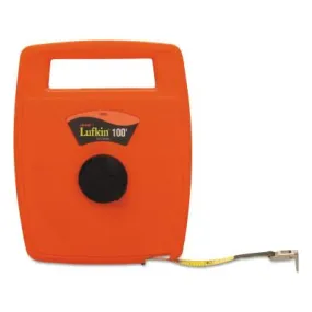 Apex Tool Group Hi-Viz® Linear Measuring Tapes, 1/2 in x 100 ft, 1/8 in Grad., 706L