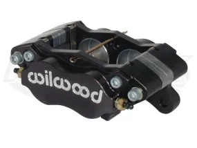 Billet Dynalite Four Piston Brake Caliper 1.75" Bore Pistons, 0.38" Rotor Width, Two Inlets