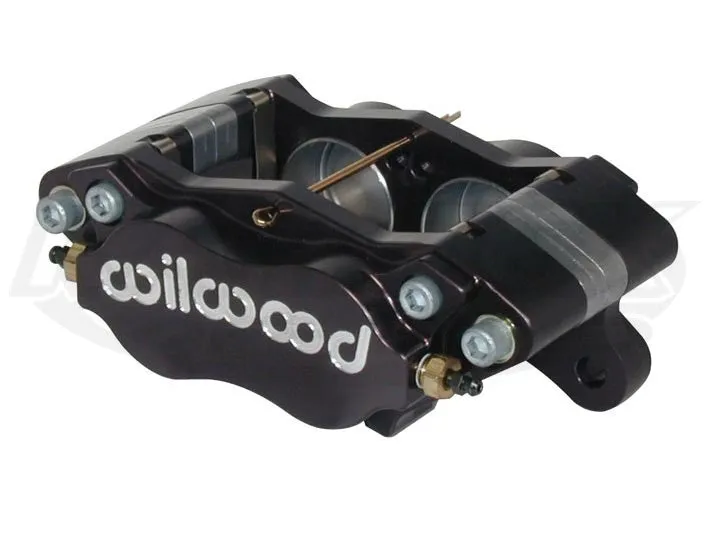 Billet Dynalite Four Piston Brake Caliper 1.75" Bore Pistons, 0.38" Rotor Width, Two Inlets