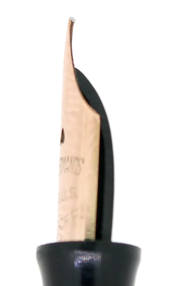 C1917 WATERMAN STERLING GOTHIC OVERLAY 452 1/2V XF-BBB NIB FOUNTAIN PEN RESTORED