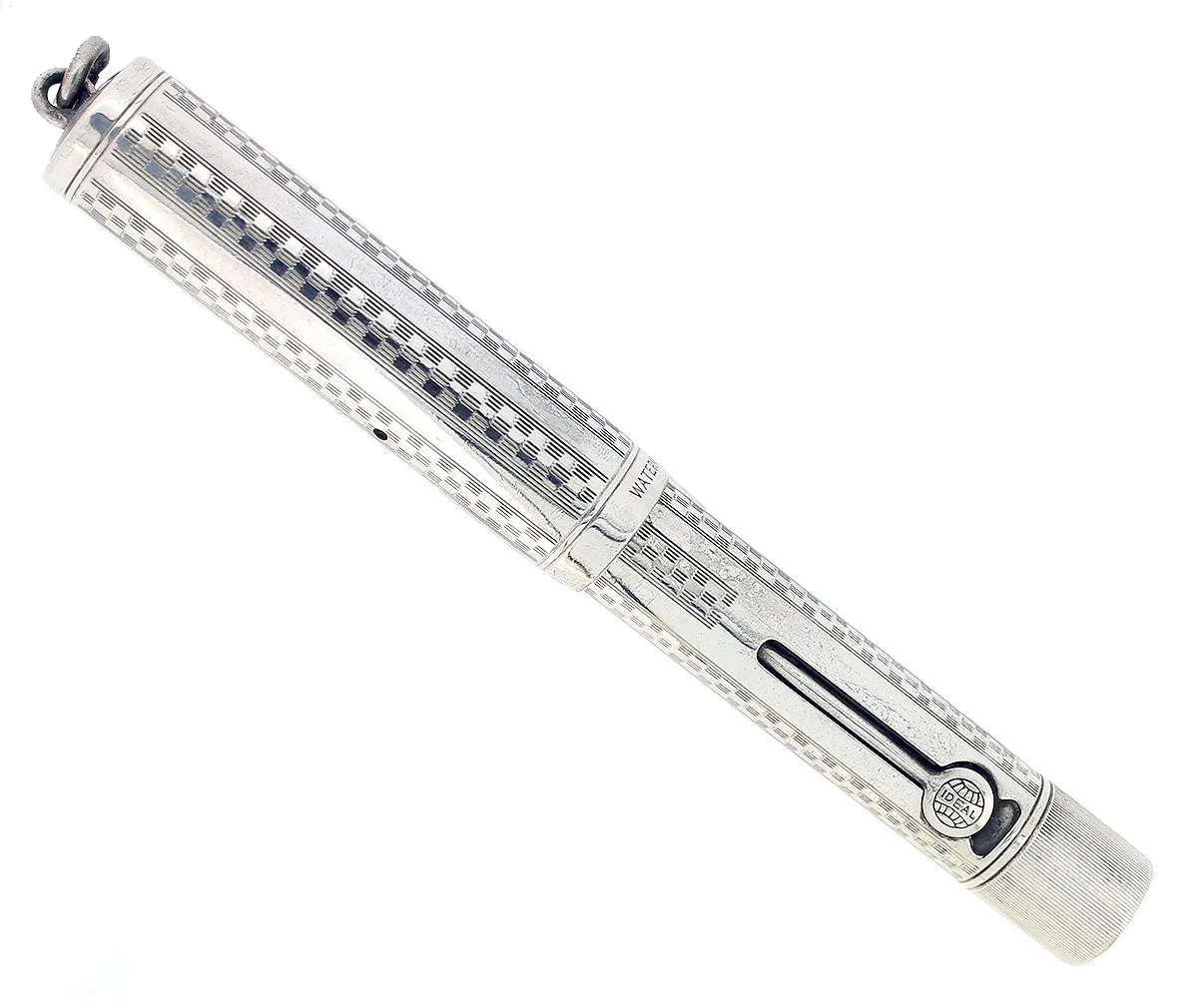 C1917 WATERMAN STERLING GOTHIC OVERLAY 452 1/2V XF-BBB NIB FOUNTAIN PEN RESTORED