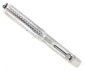 C1917 WATERMAN STERLING GOTHIC OVERLAY 452 1/2V XF-BBB NIB FOUNTAIN PEN RESTORED