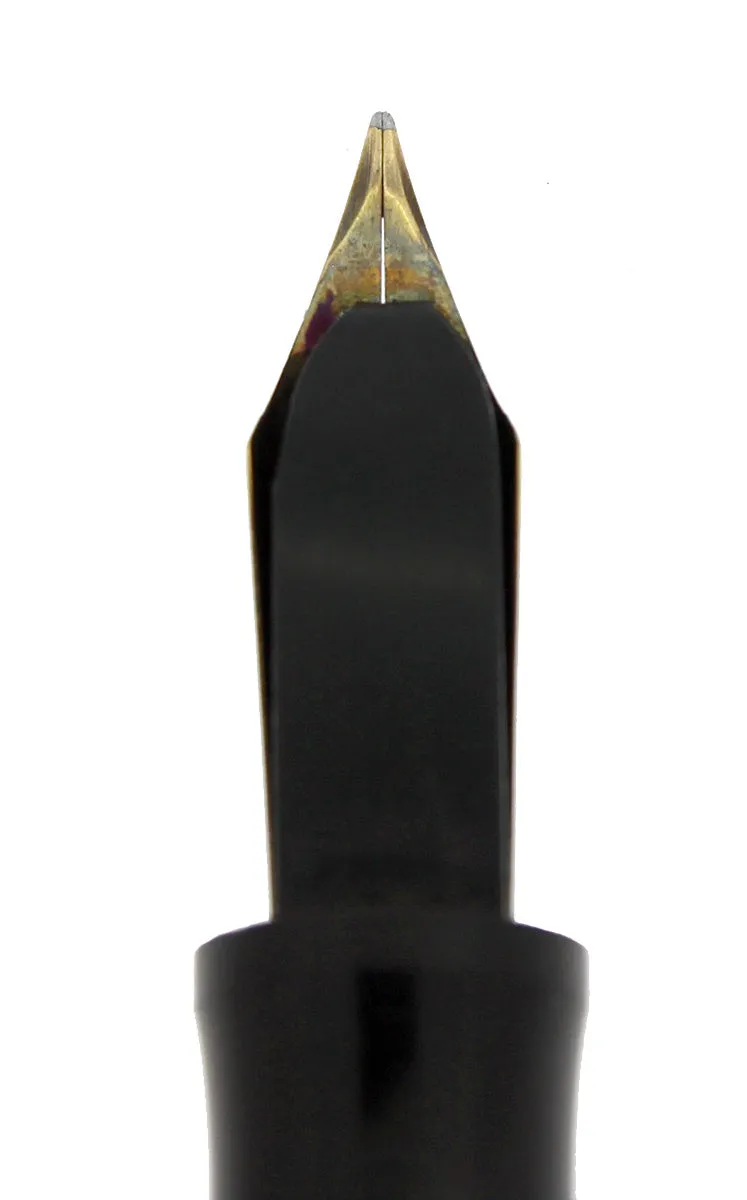 C1925 WATERMAN 452 STERLING PANSY PANEL XF-BBB NIB FOUNTAIN PEN RESTORED