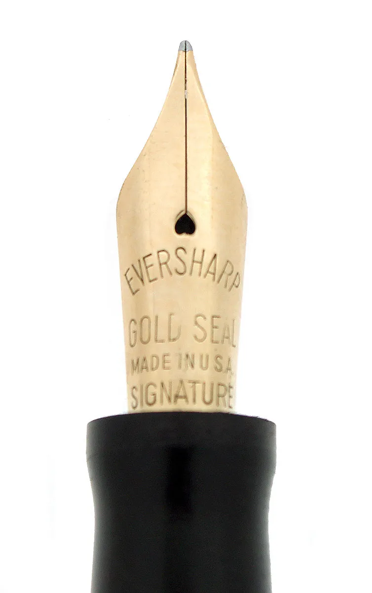 C1927 WAHL EVERSHARP ROSEWOOD GOLD SEAL MILITARY CLIP FOUNTAIN PEN RESTORED