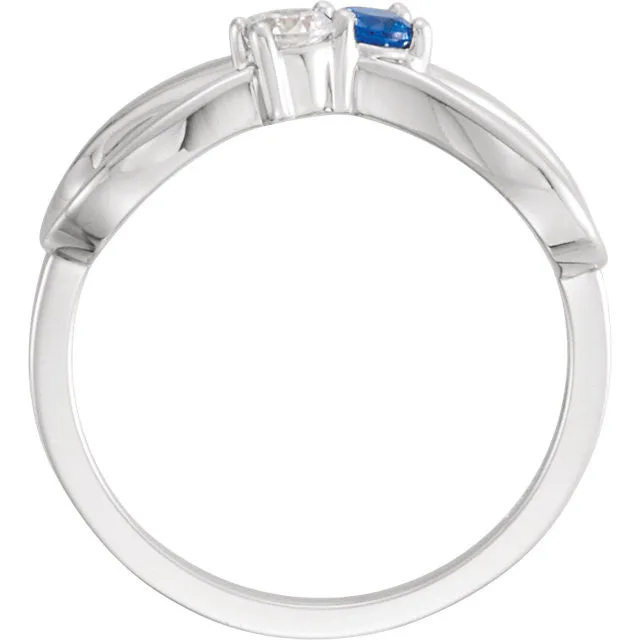 Classic Infinity Mother's Family Birthstone Ring