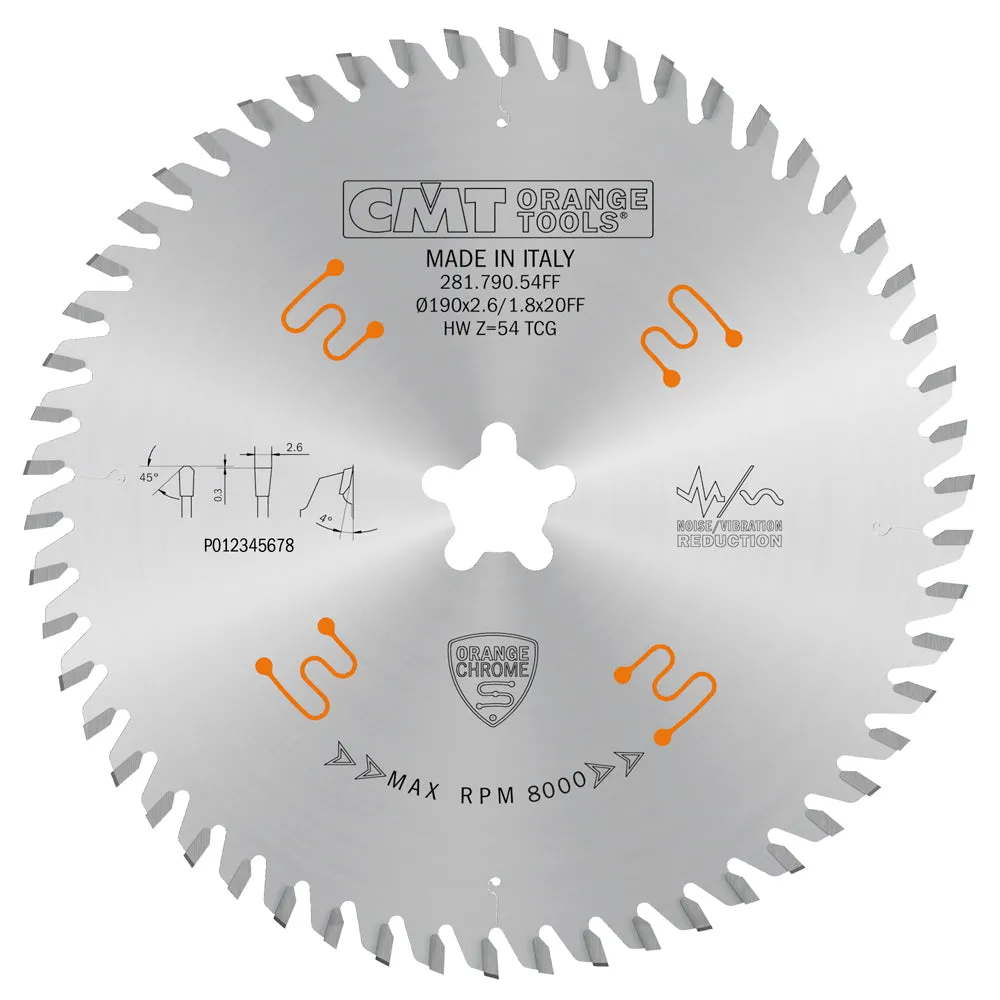 CMT Orange Tools 281.684.14M HEAVY-DUTY FINE FINISH 350x3.5/2.5x30mm  T=84 TCG