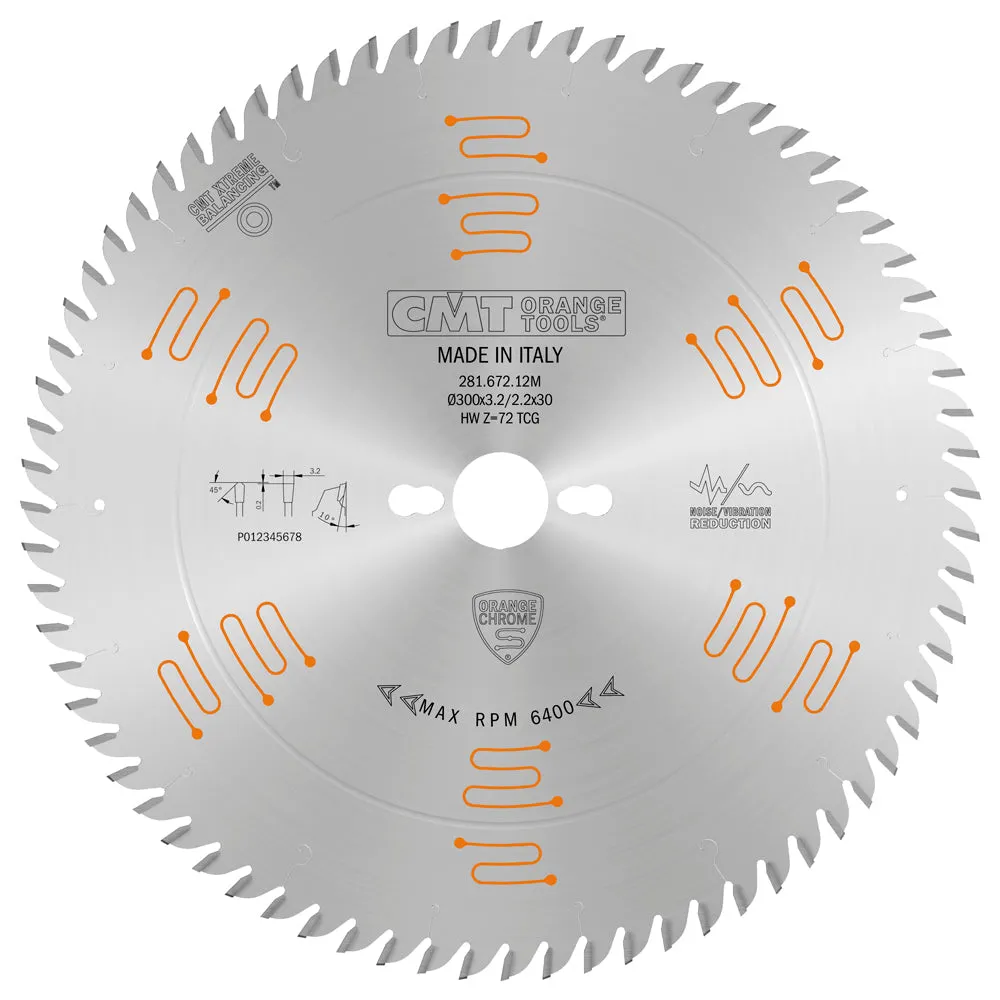 CMT Orange Tools 281.684.14M HEAVY-DUTY FINE FINISH 350x3.5/2.5x30mm  T=84 TCG