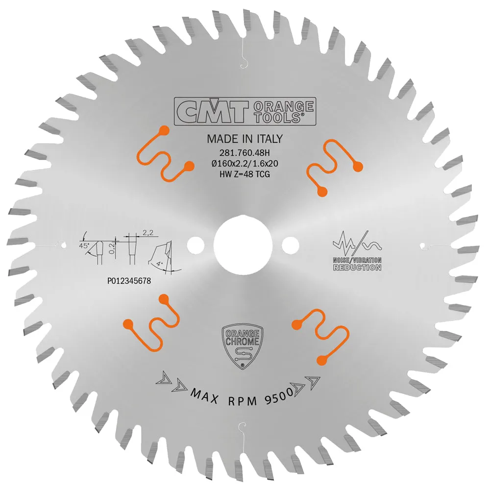 CMT Orange Tools 281.684.14M HEAVY-DUTY FINE FINISH 350x3.5/2.5x30mm  T=84 TCG