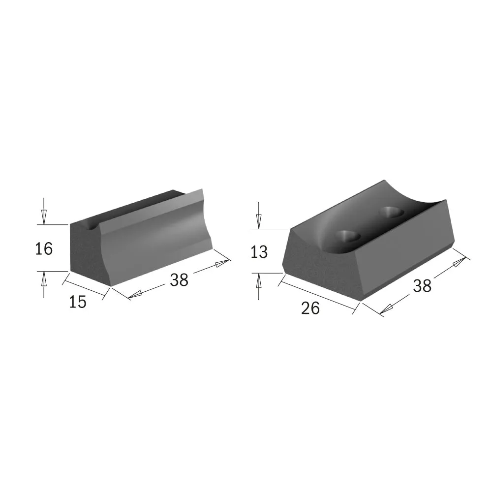 CMT Orange Tools 695.999.24 WEDGE FOR KNIVES (A2) 23x11x9.5mm FOR CUTTER HEAD 694.015
