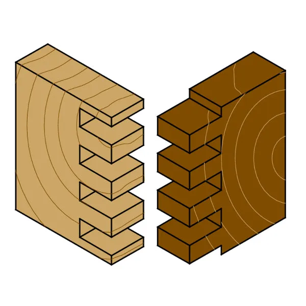 CMT Orange Tools CMT300-T127 BOX JOINT TEMPLATES “RED”