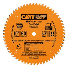 CMT P12072 ITK Plus Finish Saw Blade, 12 x 72 Teeth, 10° ATB Shear with 1-Inch bore
