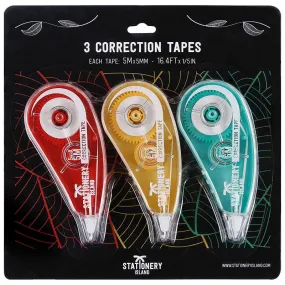 Correction Tape Roller Mouse 5m x 5mm - Pack of 3