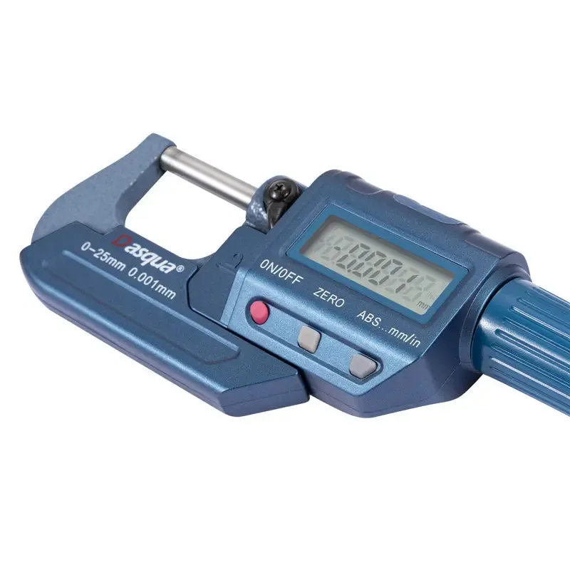 DASQUA Digital Outside Micrometer Inch/Metric 0.00005″/0.001 Mm Resolution pack of 1