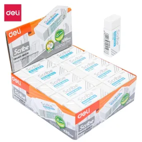 Deli Scribe Eraser 40×17×12mm White