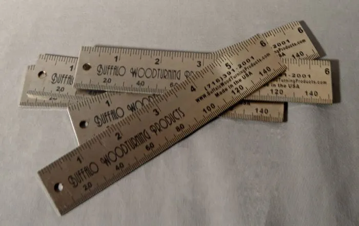 English/Metric Stainless Steel Scale 6" or 12"