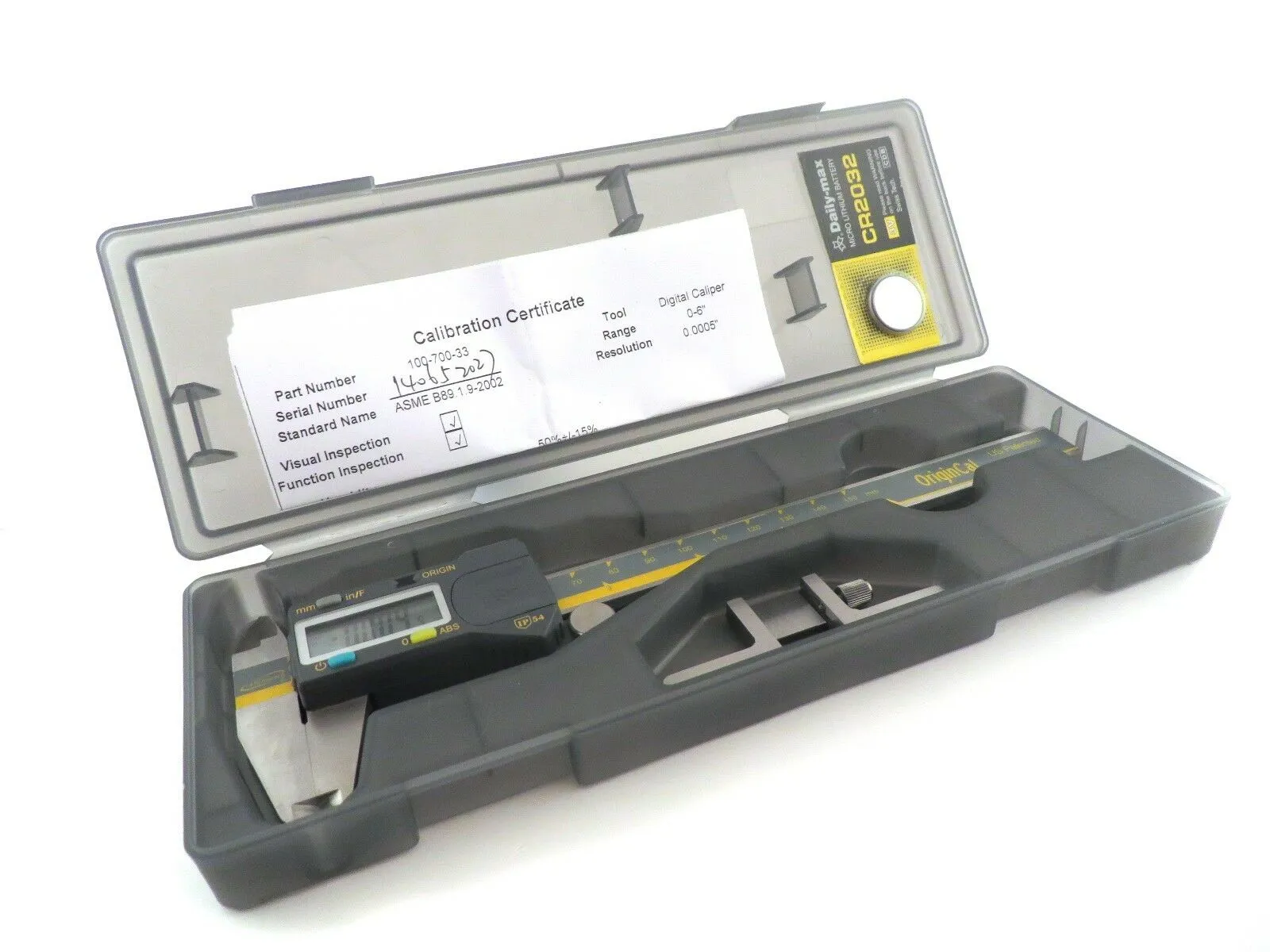 iGaging OriginCal IP54 0-6" Digital Calipers with Depth Gauge