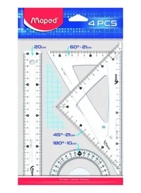 Maped Ruler 20cm Cristal Medium