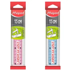 Maped Ruler Study Unbreakable 15cm