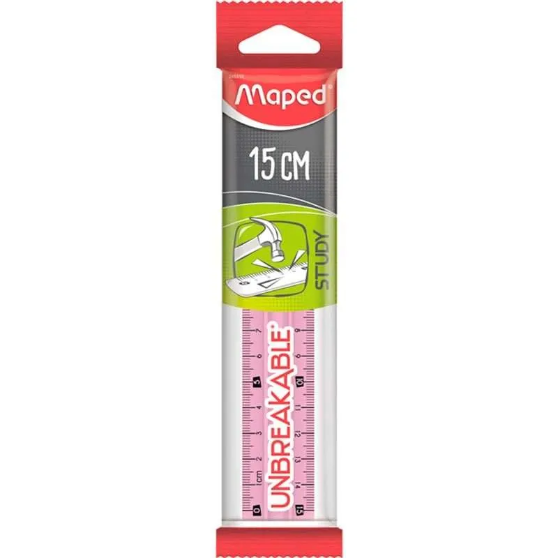 Maped Ruler Study Unbreakable 15cm