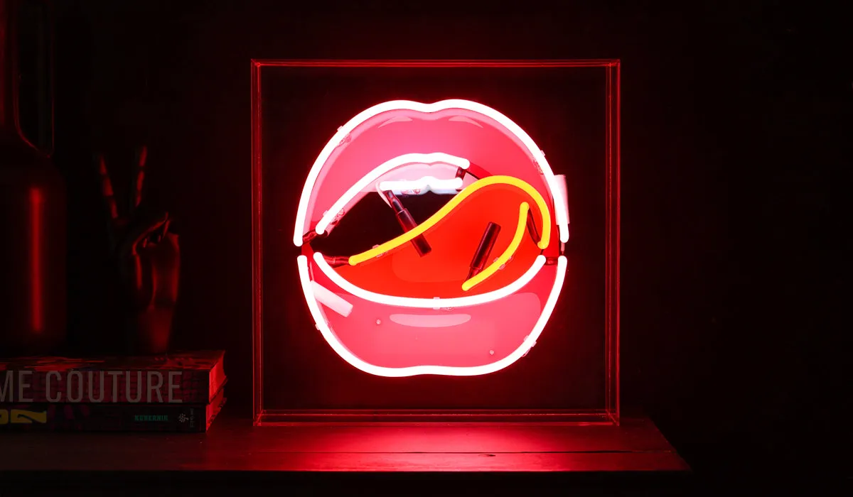 Mouth Neon Light Box