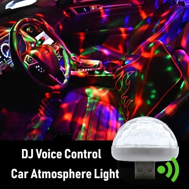 NLpearl 2021 Fashion Multi Color USB LED Car Interior Lighting Kit Atmosphere Light Neon Colorful Lamps