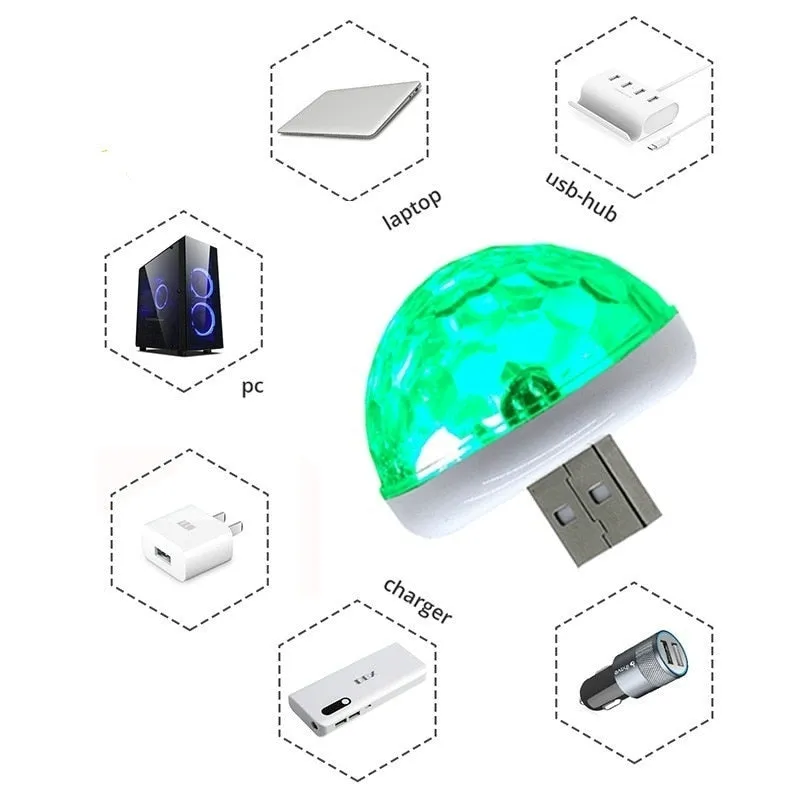 NLpearl 2021 Fashion Multi Color USB LED Car Interior Lighting Kit Atmosphere Light Neon Colorful Lamps