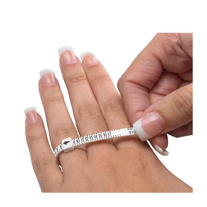 Ring sizer - Adjustable plastic ring size finder