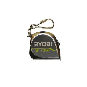 RYOBI 6 ft./2 m. Keychain Tape Measure
