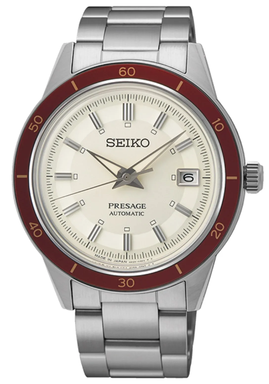 Seiko SRPH93J Presage Style 60s Automatic Watch Men