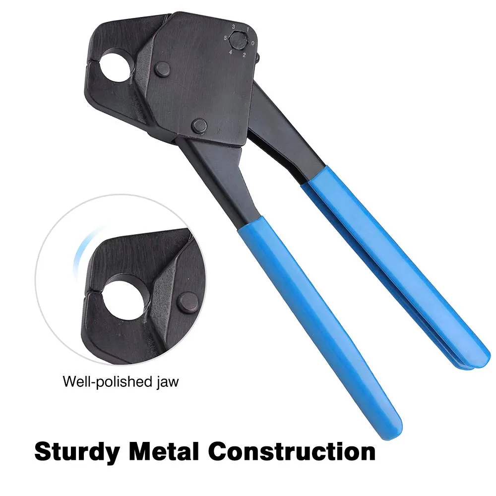 TheLAShop 1/2" PEX Crimper Crimping Tool w/ Gauge Color Optional