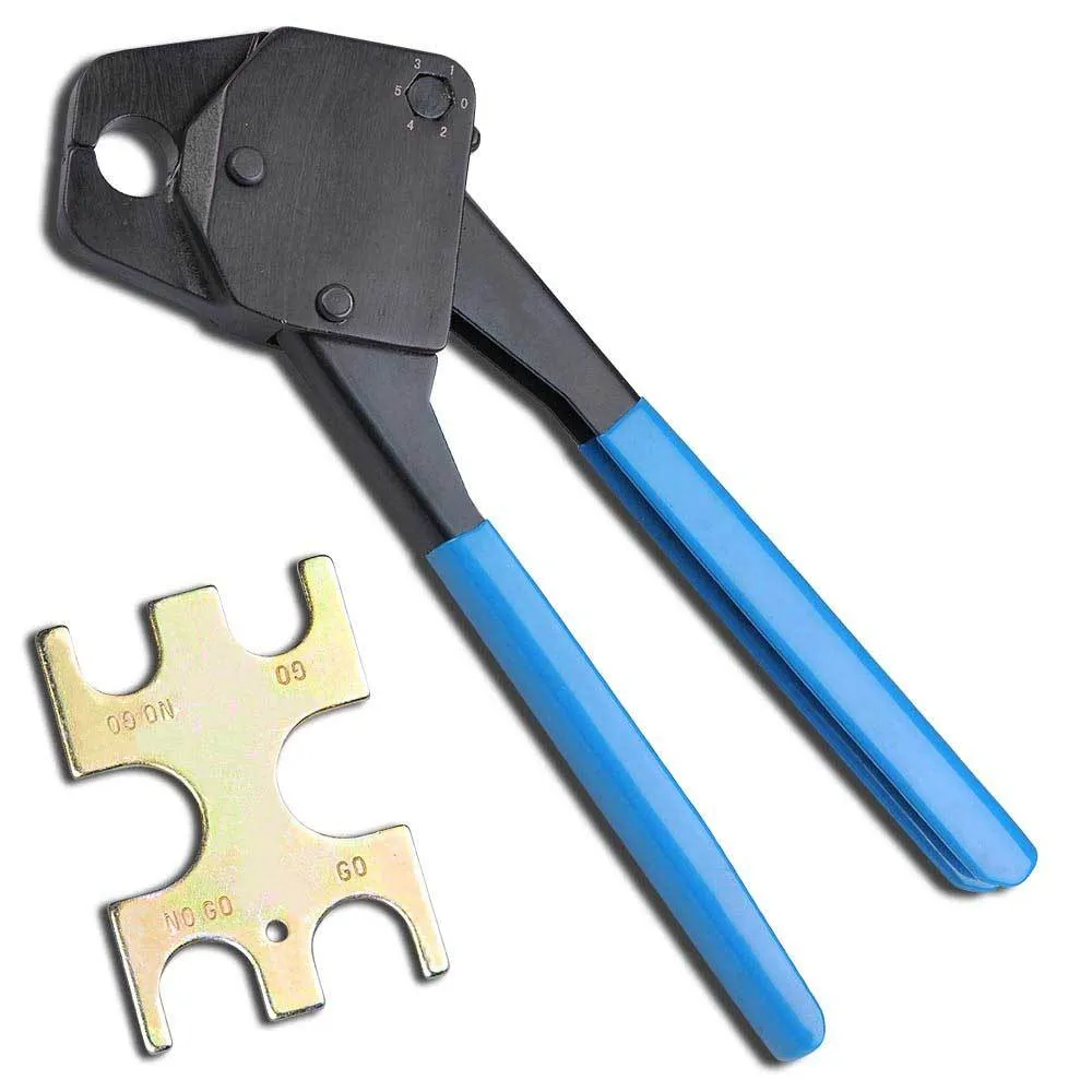 TheLAShop 1/2" PEX Crimper Crimping Tool w/ Gauge Color Optional