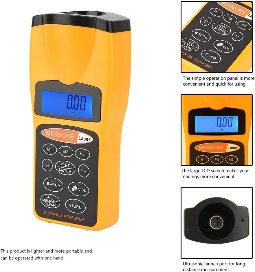 Ultrasonic Distance Measurer Laser Point Cp-3007