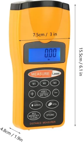 Ultrasonic Distance Measurer Laser Point Cp-3007